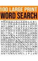 100 Large Print Word Search: Adult & Kids Activity Book of Fun Brain Exercises
