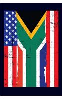 South African American Flag Notebook