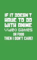 If It Doesn't Have To Do With Anime
