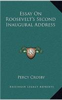 Essay On Roosevelt's Second Inaugural Address