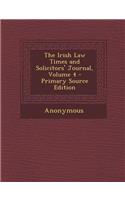 Irish Law Times and Solicitors' Journal, Volume 4