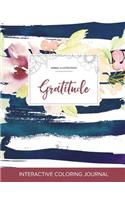 Adult Coloring Journal: Gratitude (Animal Illustrations, Nautical Floral)