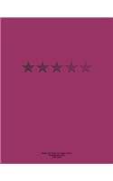 Cornell Notebook for Cornell Notes, 250 Numbered Pages, Plum Cover: For Taking Cornell Notes, Personal Index, 8.5"x11", Star Series, Pro Genius Edition