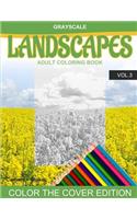 Grayscale LANDSCAPES Adult Coloring Book Vol.3