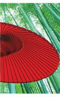 Red Parasol Grid Notebook: 150 page Grid Notebook Journal Diary