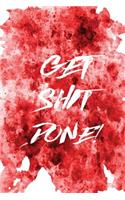 Motivational Journal - Get Shit Done! (Red)