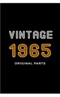 Retro Birthday - Vintage 1965 Notebook Original Parts Gift