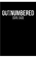 Outnumbered (Girl Dad): Weekly School Planner - 6"x9" - 120 pages - Sections to record Notes, Homework, to-do list, Monday through Friday columns - Matte Cover School Timet