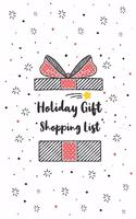 Holiday gift shopping list