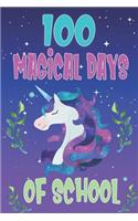 100 Days of School Unicorn Notebook
