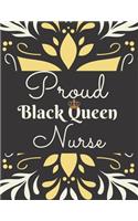 2020 - 2021 Planner Proud Black Queen Nurse