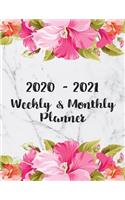 2020 - 2021 Weekly & Monthly Planner