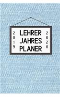 Lehrer Jahres Planer 2019 2020: A5 Lehrerplaner BLANKO Geschenkidee für Lehrer - Abschiedsgeschenk Grundschule - Klassengeschenk - Dankeschön - Geschenk-Buch zum Schulabschluss