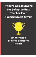 If there was an award