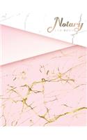 Notary Log Book: Girly Pink Marble Cover - A Simple Public Notary Records Logbook Official Journal Large Entry - Notary Services Receipt Book(8 Notary Public Logbook Records and Management Large 8.5x11)