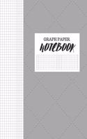 Graph Paper Notebook: FAUX STITCHED GREY FABRIC DESIGN COVER - GRAPHING COMPOSITION WORKBOOK NOTEBOOK 8" X 11" 5x5 Grid Paper 130 PAGES