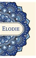 Mandala Notebook with Personalized Monogram Elodie