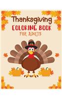 Thanksgiving coloring book adult