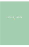 Dot Grid Journal: 120 Page Bullet Journal Notebook - Mint Green + Gold