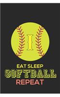 Eat Sleep Softball Repeat I