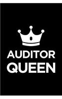 Auditor Queen: Blank Lined Office Humor Themed Journal and Notebook to Write In: Versatile Wide Rule Interior