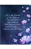 He Is the Creator of the Heavens and the Earth and Whatever Lieth Between Them, and He Truly Is a Witness Over All Things.