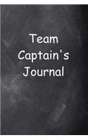 Team Captain's Journal Chalkboard Design: (Notebook, Diary, Blank Book)(Sports Journals Notebooks Diaries)