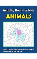 Activity Book For Kids Animals