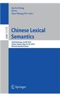 Chinese Lexical Semantics