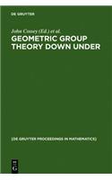 Geometric Group Theory Down Under: Proceedings of a Special Year in Geometric Group Theory, Canberra, Australia, 1996