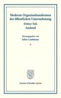 Moderne Organisationsformen Der Offentlichen Unternehmung
