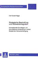 Strategische Beschaffung Und Rueckwaertsintegration: Konzeptionelle Grundlagen Und Ihre Praktische Anwendung an Einem Beispiel Der Kleinserienfertigung(1328 Europaeische Hochschulschriften / European University Studie)