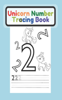 Unicorn Number Tracing Book: For Kids