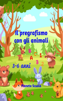 Il pregrafismo con gli animali: Libro di pregrafismo completo - Schede didattiche in cui tracciare, giocare, colorare - Età di lettura: 3-6 anni - Prepararsi alla scuola