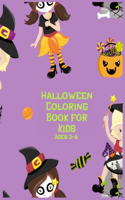 Halloween Coloring Book for Kids Ages 3-8