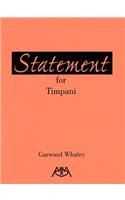 Statement for Timpani