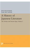 A History of Japanese Literature, Volume 1