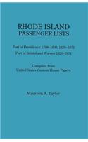 Rhode Island Passenger Lists.