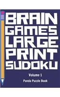 Brain Games Large Print Sudoku: Sudoku Books For Adults Hard