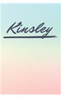 Kinsley: Personalized Kinsley Journal / Birthday Gift / Greeting Card / Diary Name Gift Alternative