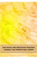 Kids mood and behaviour tracking journal for parents and carers