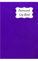 Password Log Book: New Forget Another Login Password with This Handy Record Notebook Where You Can List Your Details to Keep Them Safe. Bright Blue Leather Look Glossy