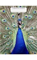 Composition Notebook Peacock Design Vol 8: College-ruled lined paper for notes, ideas, classes, and more!