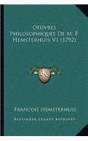 Oeuvres Philosophiques De M. F. Hemsterhuis V1 (1792)