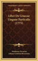 Liber De Graecae Linguae Particulis (1775)