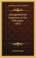 Zulanglichkeit Des Empirismus In Der Philosophie (1852)