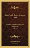Causa Penale Contro Giuseppe Leoni