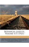 Botanical gazette. Volume v.71 (1921)