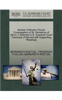 Serbian Orthodox Church Congregation of St. Demetrius of Akron V. Kelemen U.S. Supreme Court Transcript of Record with Supporting Pleadings