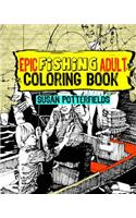 Epic Fishing Adult Coloring Book